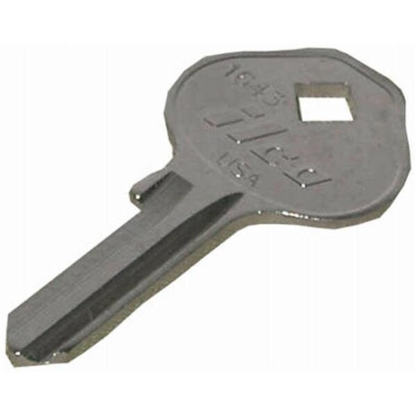 Dormakaba Kaba 1643 Mintcraft Padlock Key; Nickel Plated Brass; Pack of 10 - 789274