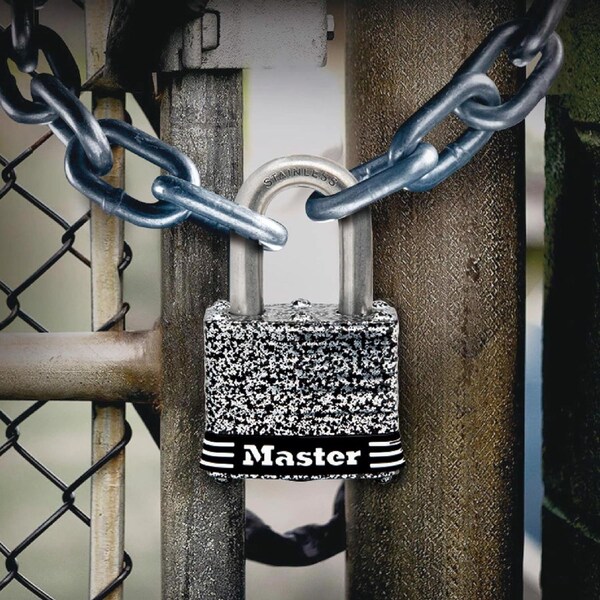 Master Lock Master Lock 1.5 in. W Steel 4-Pin Tumbler Weather-Resistant Padlock - 3SSKADHC