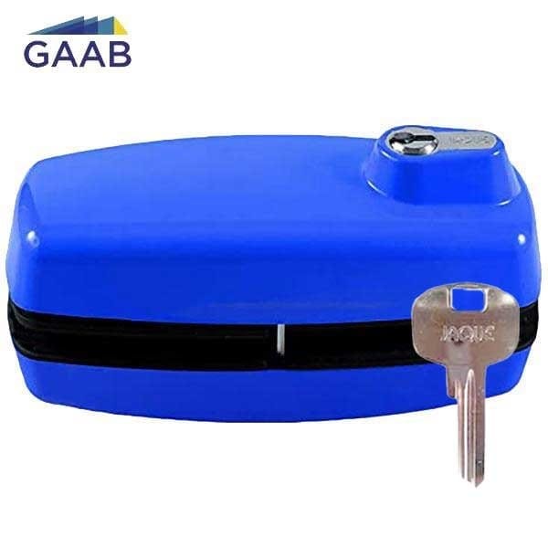 Gaab TEMPERED GLASS DOOR LOCK - ORDINARY KEY BLUE - GAB-T180-08