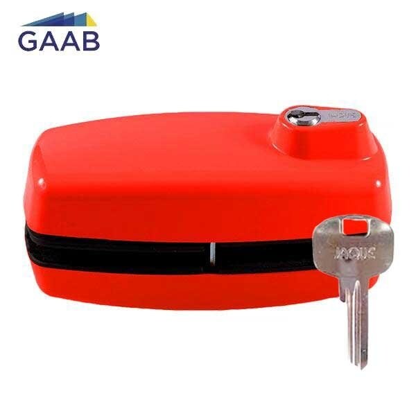 Gaab TEMPERED GLASS DOOR LOCK - ORDINARY KEY RED - GAB-T180-06