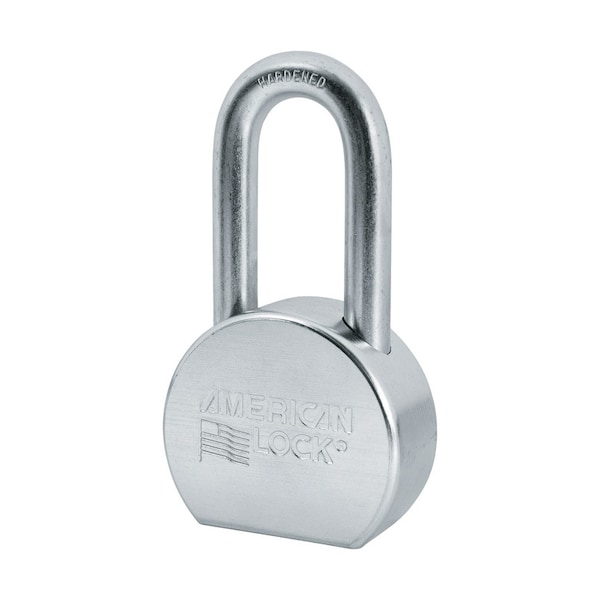 Master Lock American Lock 2-1/2 in. W Steel 4-Pin Cylinder Weather-Resistant Padlock - A703