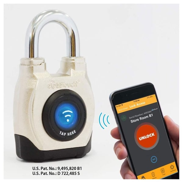 Egeetouch 4th Gen Smart Padlock - Bluetooth and NFC, Short shackle, Pack of 2 - 5-02201-94-2