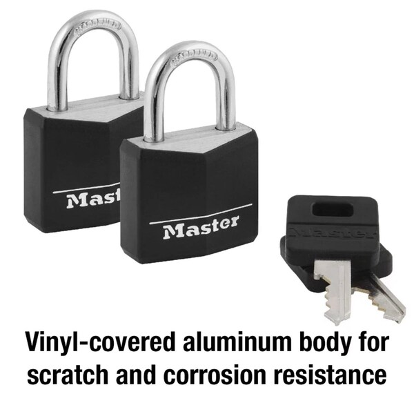 Master Lock Master Lock 1-3/16 in. W Steel Double Locking Covered Padlock, PK2 - 131T