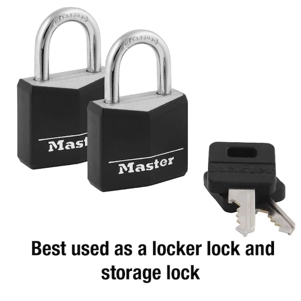 Master Lock Master Lock 1-3/16 in. W Steel Double Locking Covered Padlock, PK2 - 131T
