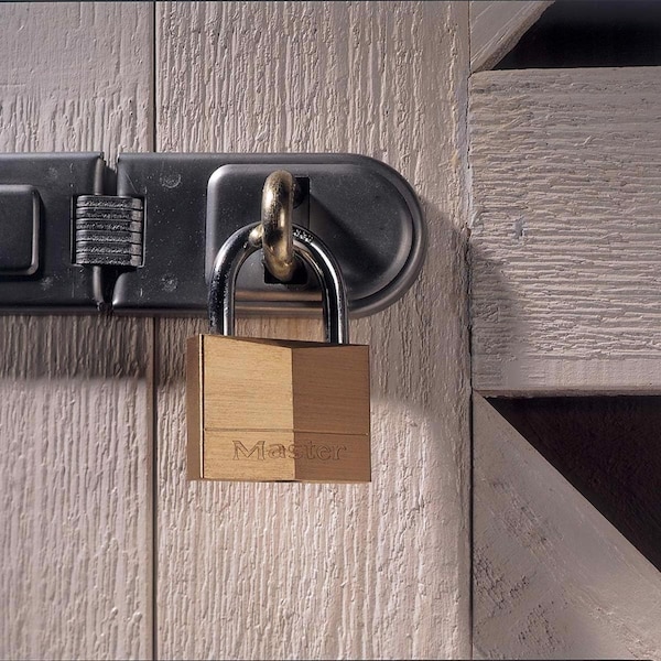 Master Lock Master Lock 1-7/16 in. H X 5/8 in. W X 2 in. L Brass 5-Pin Cylinder Exterior Padlock - 150D