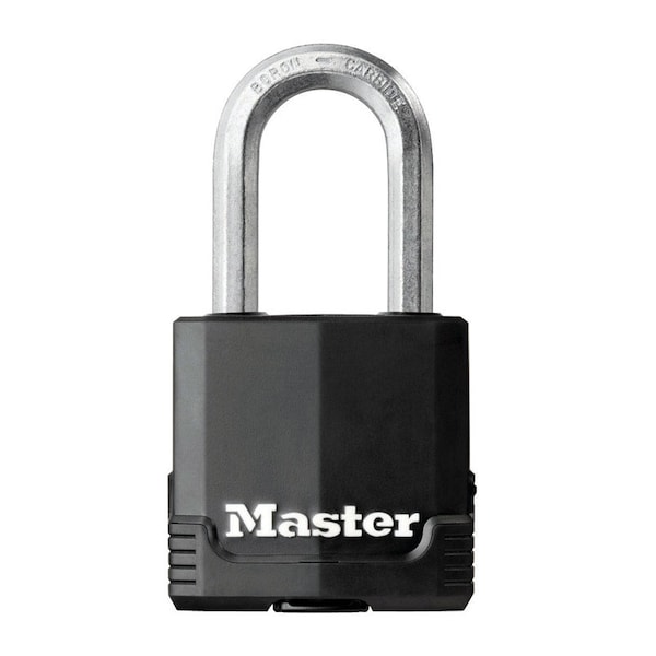 Master Lock Master Lock Magnum 1-7/8 in. H X 1-3/16 in. W X 1-3/4 in. L Laminated Steel 4-Pin Cylinder Weather-R - M115KALF
