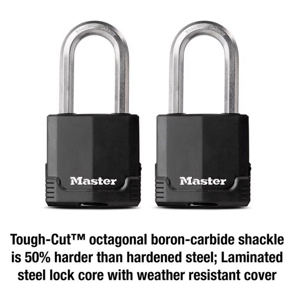 Master Lock Master Lock Magnum 2 in. H X 1-5 in. W X 2 in. L Steel Ball Bearing Locking Weather-Resistant Pad, PK2 - M515XTLHCCSEN