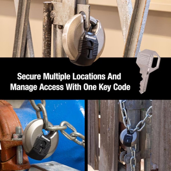 Master Lock Master Lock Magnum 1-1/2 in. H X 2-3/4 in. W Stainless Steel Ball Bearing Locking Shrouded Padlock - M40KA