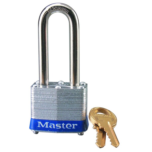 Master Lock Master Lock 1-5/16 in. H X 1-5/8 in. W X 1-9/16 in. L Laminated Steel Double Locking Exterior Padloc - 3DLH