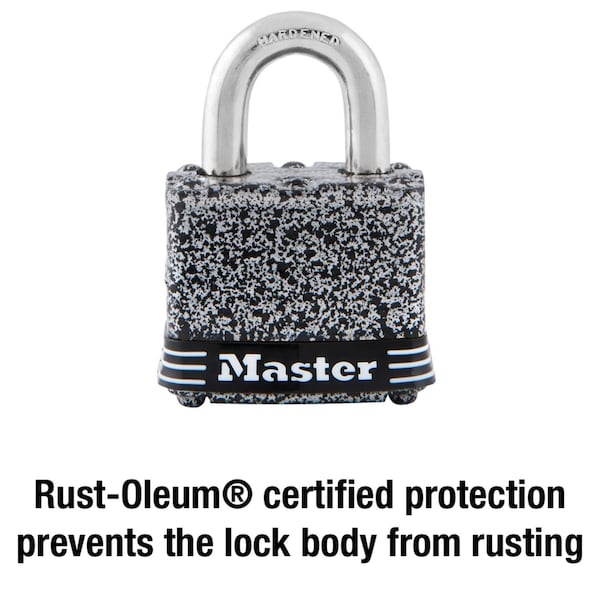 Master Lock Master Lock 1-5/16 in. H X 1 in. W X 1-9/16 in. L Steel Double Locking Weather-Resistant Padlock - 380D