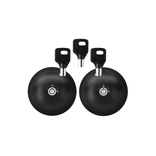 Meroni UFO3 Smart Duo (2) Lock Kit with (3) keys, white finish - 8090S223PB