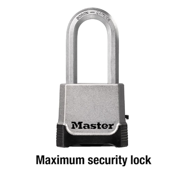 Master Lock Master Lock Magnum 2-1/4 in. W Die-Cast Zinc 4-Pin Cylinder Weather-Resistant Padlock - M176XDLHHC