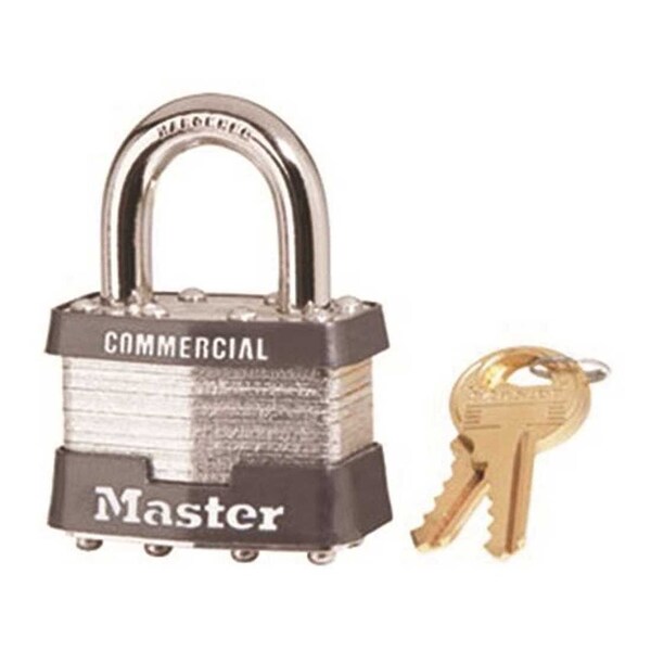 Master Lock 1-3/4 in. Laminated Steel Padlock Body Silver - 1MK SM4