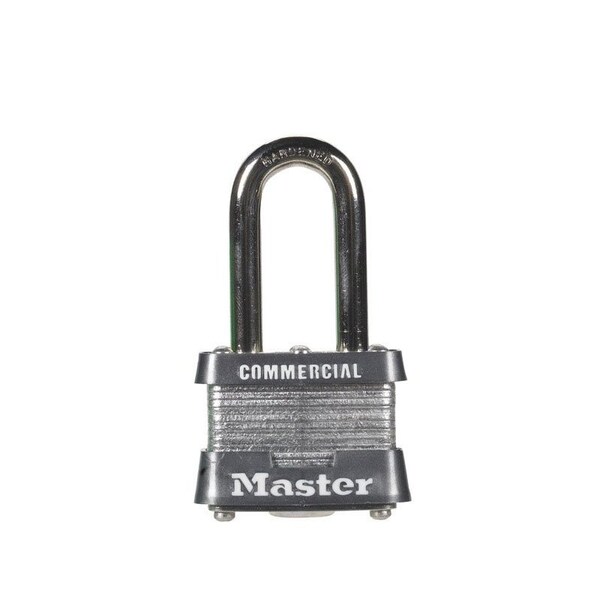 Master Lock Master Lock 3.145 in. H X 1-5/8 in. W X 1-9/16 in. L Steel Double Locking Exterior Padlock - 3KALF#3438