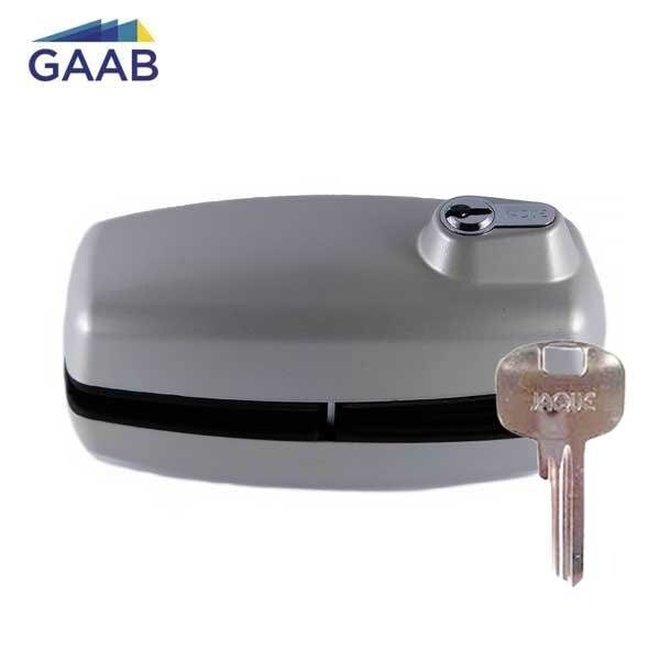 Gaab TEMPERED GLASS DOOR LOCK - ORDINARY KEY GREY - GAB-T180-00