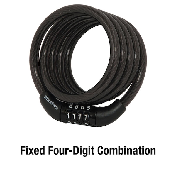 Master Lock Master Lock 5/16 in. D X 48 in. L Vinyl Coated Steel Locking Cable - 8143D