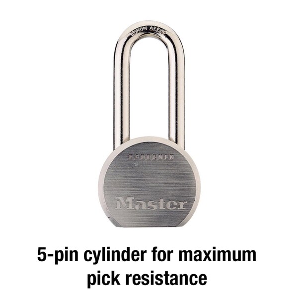 Master Lock Master Lock 2-3/16 in. H X 2-1/2 in. W Steel 5-Pin Cylinder Weather-Resistant Padlock - 930DLHPF