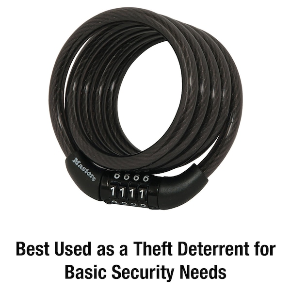 Master Lock Master Lock 5/16 in. D X 72 in. L Vinyl Coated Steel Locking Cable - 8114D