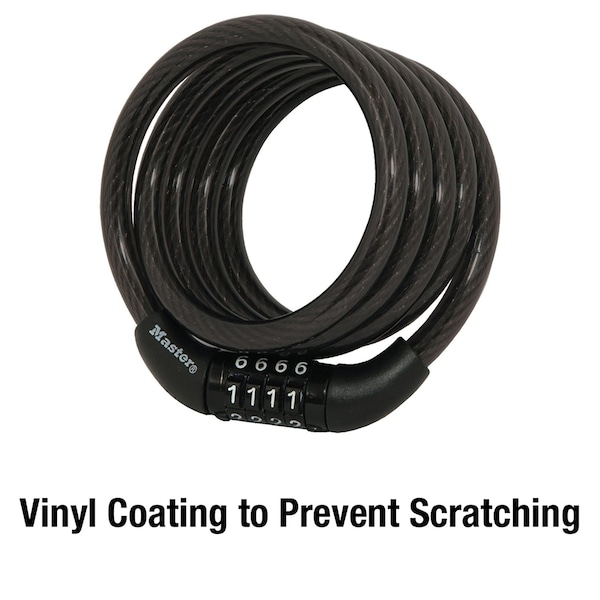 Master Lock Master Lock 5/16 in. D X 72 in. L Vinyl Coated Steel Locking Cable - 8114D