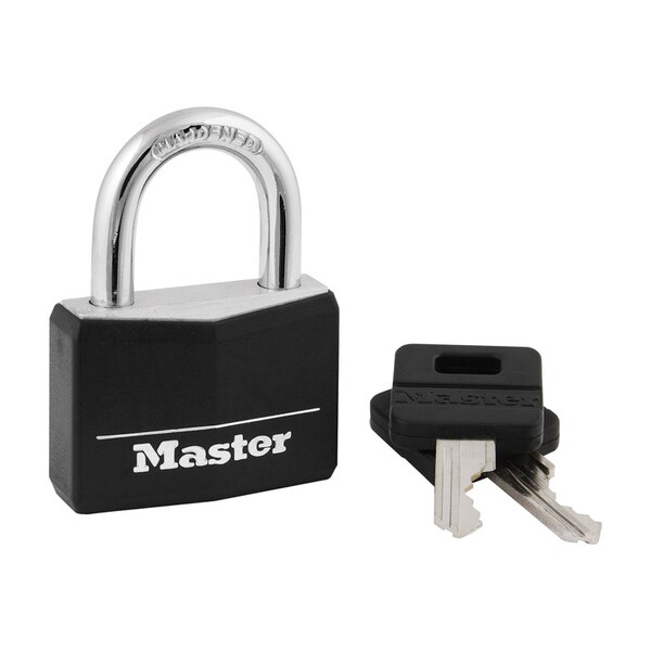 Master Lock Master Lock 1-5/16 in. H X 1/2 in. W X 1-9/16 in. L Vinyl Covered Double Locking Covered Padlock - 141D