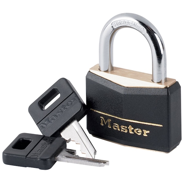 Master Lock Master Lock 1-5/16 in. H X 1/2 in. W X 1-9/16 in. L Vinyl Covered Double Locking Covered Padlock - 141D