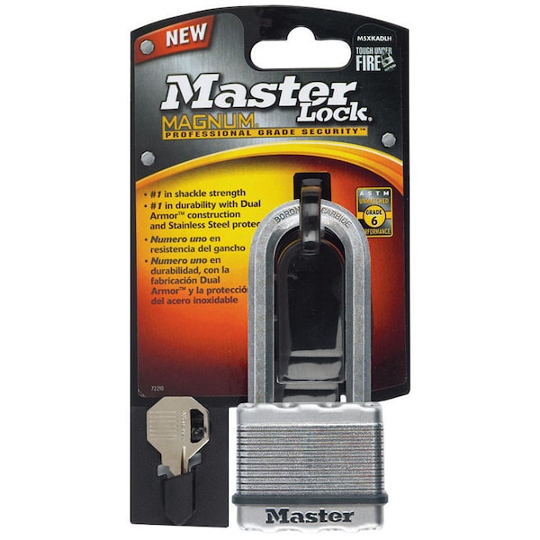 Master Lock Master Lock 1-7/16 in. H X 2 in. W X 13/16 in. L Steel 4-Pin Cylinder Weather-Resistant Padlock - M5XKADLHCCSEN
