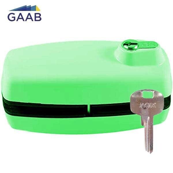 Gaab TEMPERED GLASS DOOR LOCK - ORDINARY KEY GREEN - GAB-T180-11
