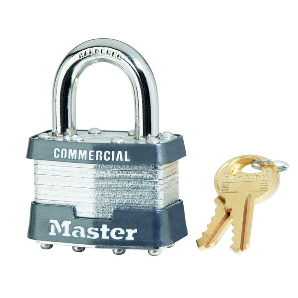 Master Lock Master Lock 1-5/16 in. H X 1 in. W X 1-3/4 in. L Steel 4-Pin Cylinder Exterior Padlock - 1KA#2438