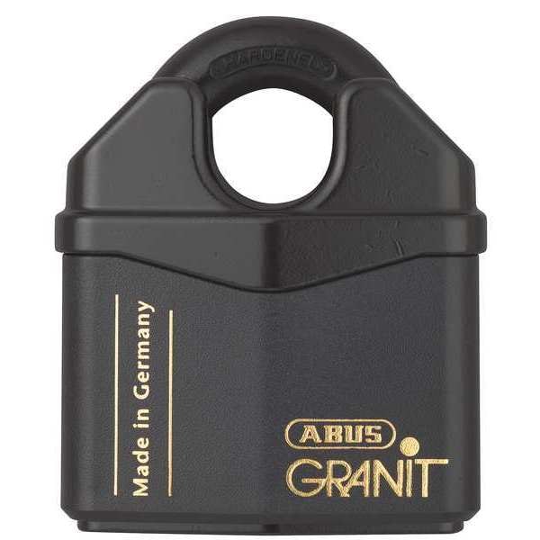 Abus Padlock, Keyed Different, Standard Shackle, Square Hardened Steel Body, Hardened Steel Shackle - 37/80 KD