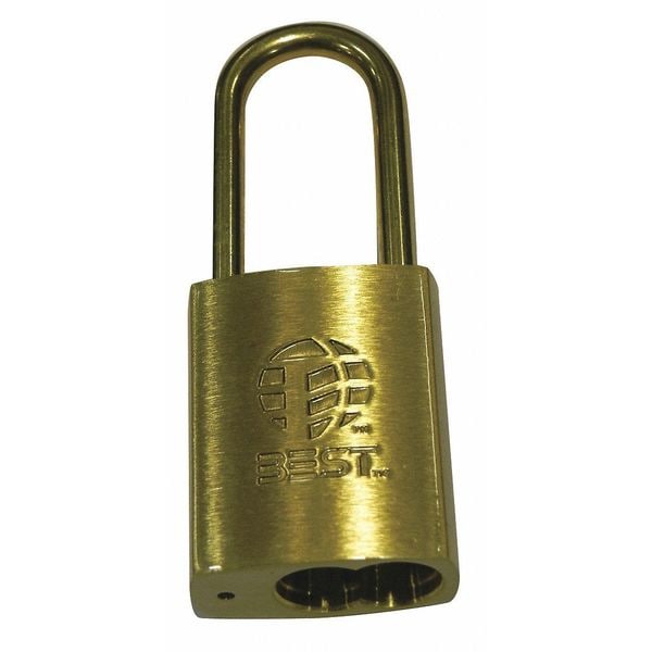 Best Padlock, Coreless, Long Shackle, Rectangular Steel Body, Stainless Steel Shackle, 7/8 in W - 21B772L606