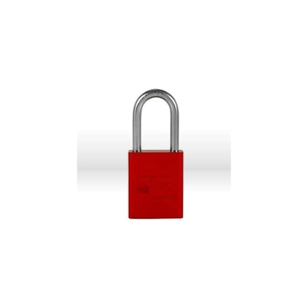 Master Lock Padlock, Keyed alike, 5 pin cylinder, Size: 1-1/2in. , Aluminum, Red - A1106KARED
