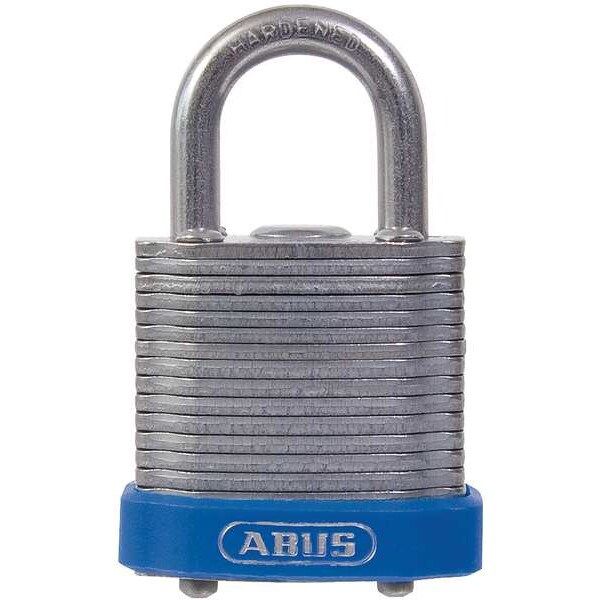 Abus Keyed Padlock, Open, Square Steel Body, Hardened Steel Shackle, 11/16 in W - 41/30 KA