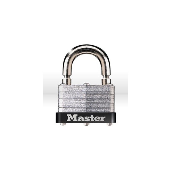 Master Lock Padlock, 1-3/4in. Steel Laminated Padlock Keyed Allike w/ breakaway shackle - 500KABRK