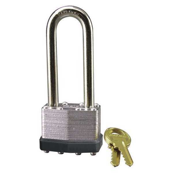 Zoro Select Padlock, Keyed Alike, Long Shackle, Rectangular Steel Body, Steel Shackle, 27/32 in W - 1801KALJWWG