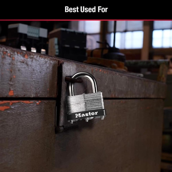 Master Lock Master Lock 1-1/16 in. H X 1-3/4 in. W X 1-3/4 in. L Laminated Steel Breakaway Warded Padlock - 500KABRK #197