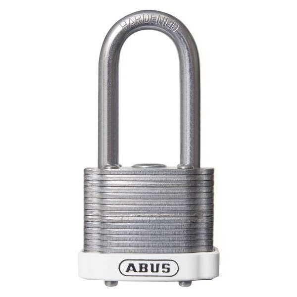 Abus Keyed Padlock, Open, Rectangular Steel Body, Hardened Steel Shackle, 11/16 in W, 3 PK - 19690