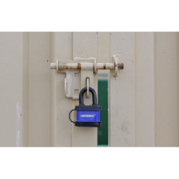 Brinks Keyed Alike Padlock, Laminated Steel, 40mm, High Security, 3 PK - 172-40351