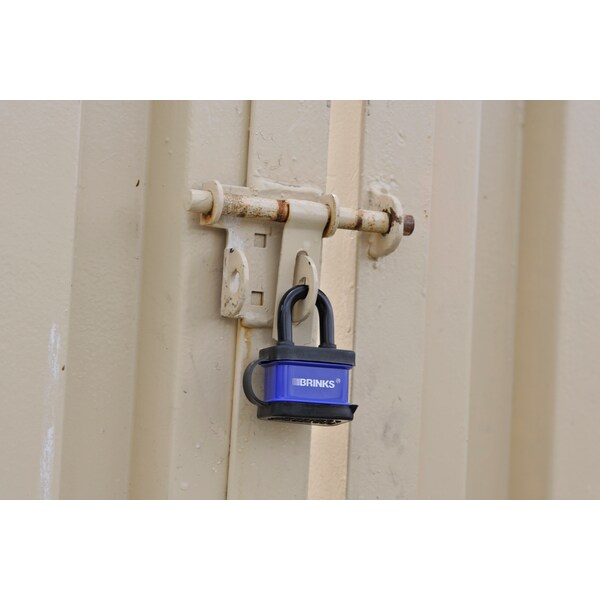 Brinks Keyed Alike Padlock, Laminated Steel, 40mm, High Security, 3 PK - 172-40351