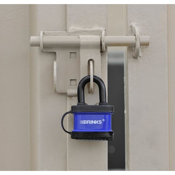 Brinks Keyed Alike Padlock, Laminated Steel, 40mm, High Security, 3 PK - 172-40351