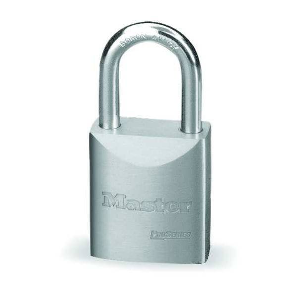 Master Lock Padlock, Keyed Alike, Long Shackle, Rectangular Steel Body, Boron Shackle, 29/32 in W - 7050KA