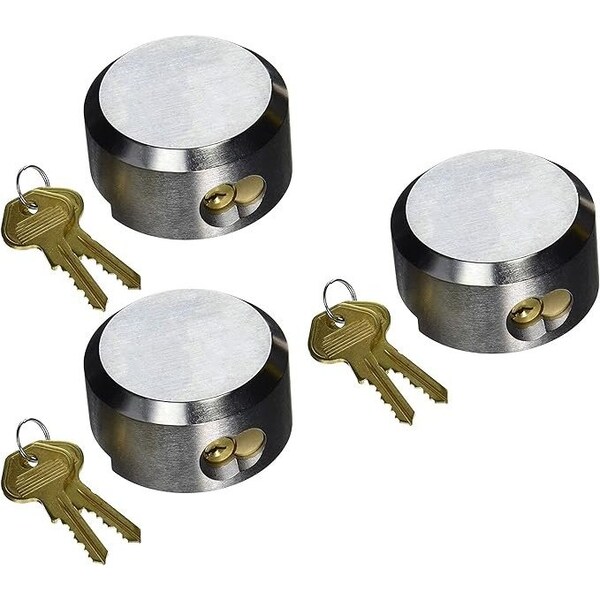 Howard Berger/Guard Security Hidden Shackle, Keyed Alike 2-7/8-Inch Steel Commercial Padlock, 3PK - 2010-115625