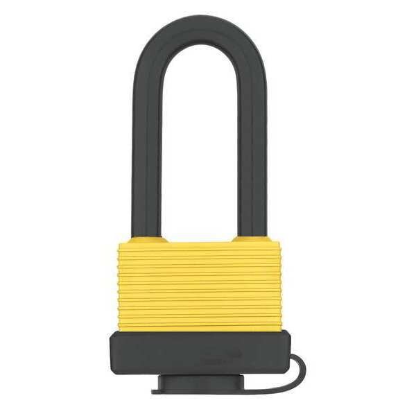 Zoro Select Padlock, Keyed Alike, Standard Shackle, Rectangular Aluminum Body, Steel Shackle, 7/8 in W - 48JR01