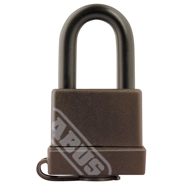 Abus Padlock, Keyed Alike, Standard Shackle, Square Brass Body, Steel Shackle, 9/16 in W - 70/35 KA