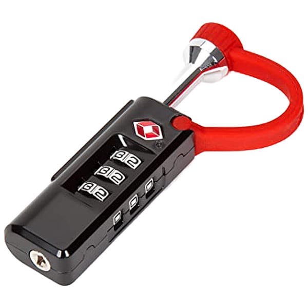 Prestolock Luggage Lock, Standard Shackle, Rectangular Die Cast Zinc Body, Hardened Steel Shackle, 1/2 in W - 900-TSA LOCK NANUK