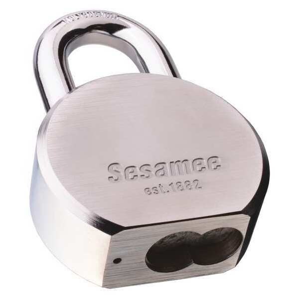 Sesamee Padlock, Keyed Alike, Standard Shackle, Steel Body, 7/8" W - 93611