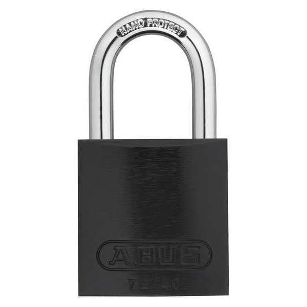 Abus Keyed Padlock, Open, Rectangular Aluminum Body, Hardened Steel Shackle, 3/4 in W, 6 PK - 19300