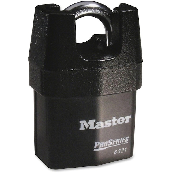 Master Lock Boron Shackle Pro Series Padlock, Hardened Boron Alloy Shackle, 0.88" W - MLK6321