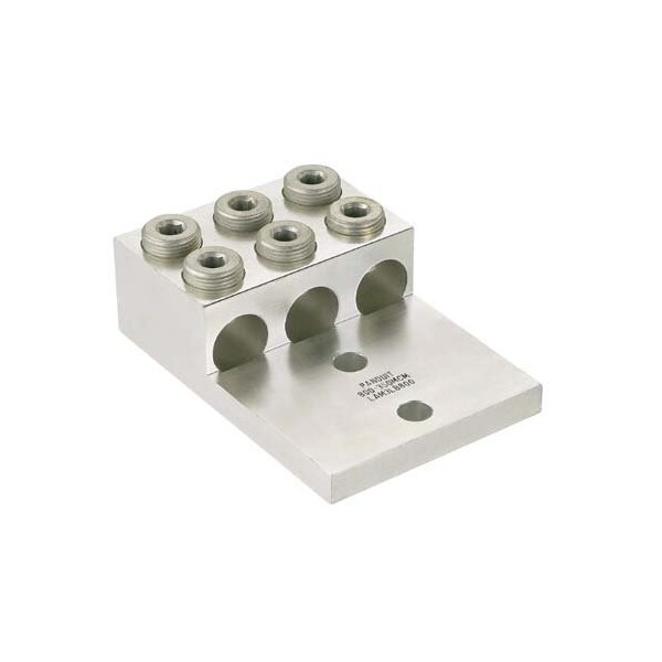 Panduit Lug Mecánico de Aluminio, 2 Orificios, 3 Barras - LAM3LB600-12-1