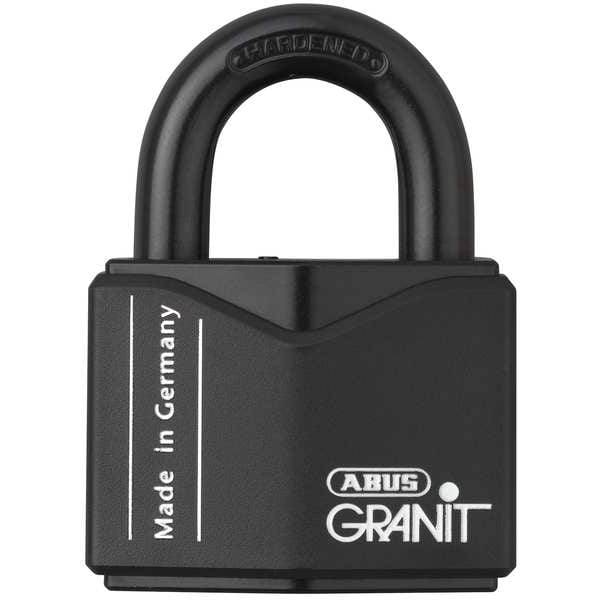 Abus Padlock, Master Keyed, Standard Shackle, Rectangular Hardened Steel Body, Hardened Steel Shackle - 37/55 MK KD
