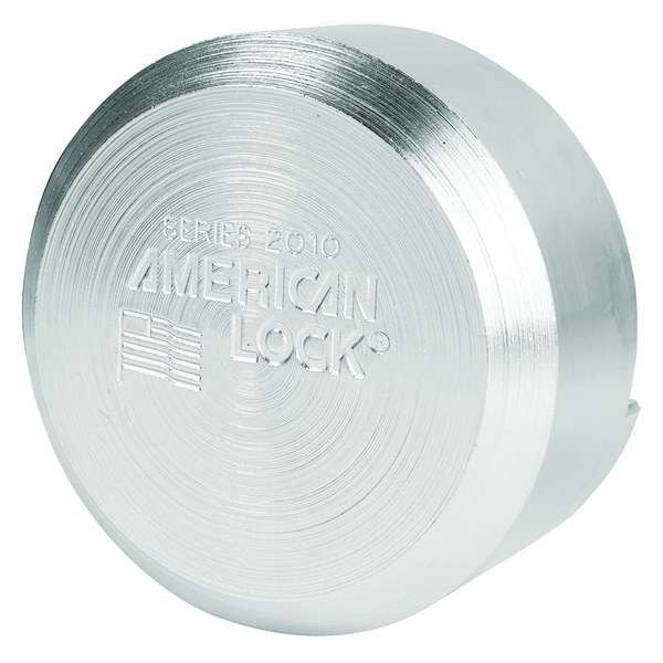 American Lock Padlock, Keyed Alike, Hidden Shackle, Round Steel Body, Boron Shackle, 1 23/32 in W - A2010KA